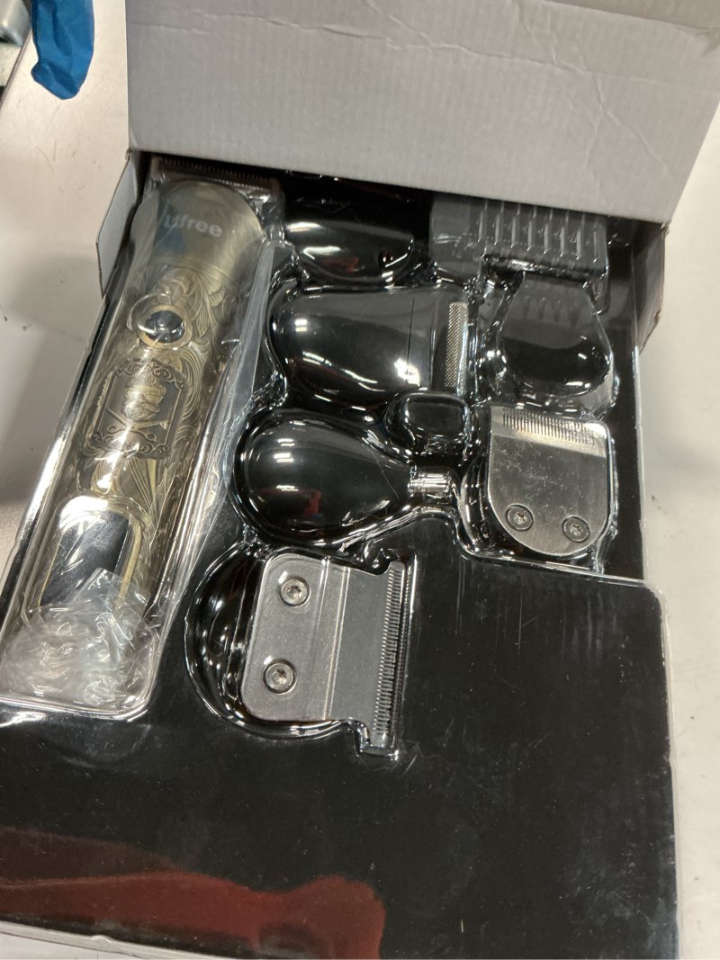 Condition photo showing Good Condition for ufree beard trimmer for men, electric razor shaver, cordless hair clipper shaving kit for mustache body nose ear hair facial, adjustable beard grooming kit birthday gifts for men bronze