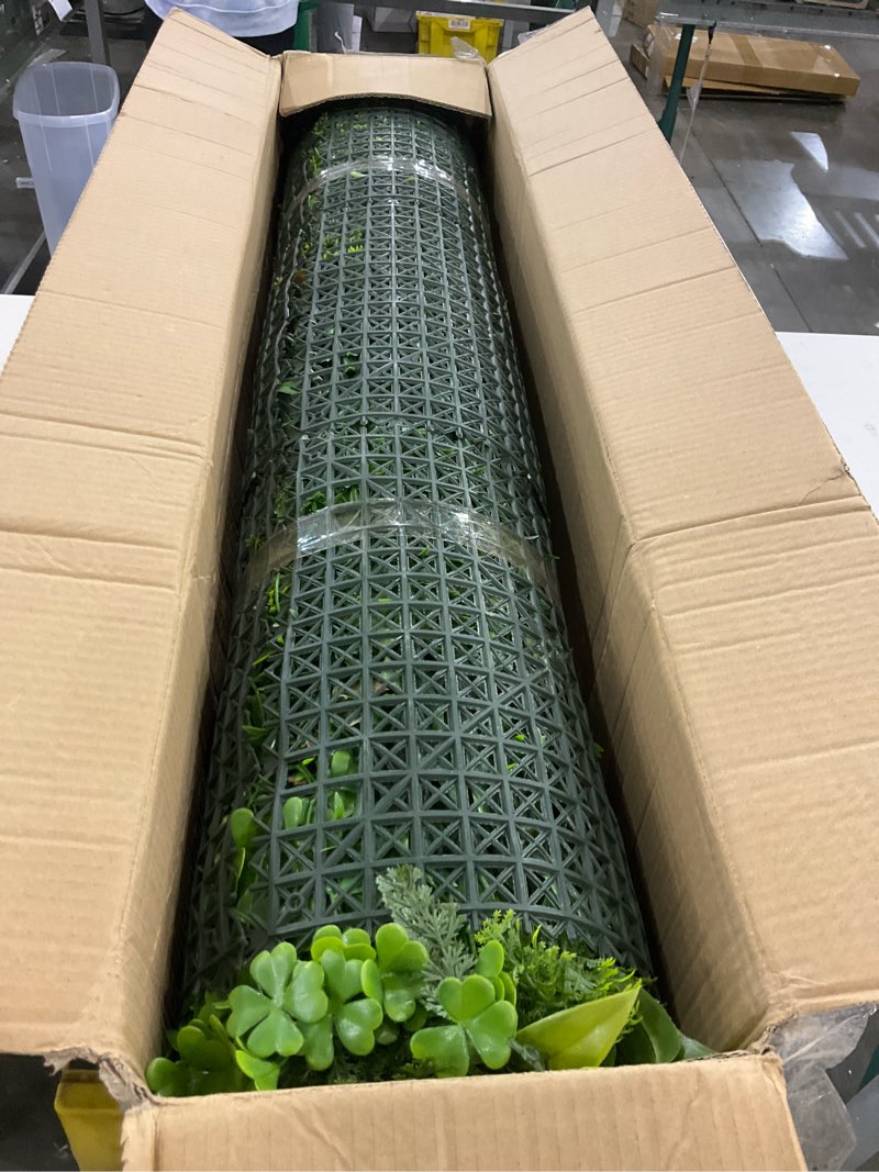 ODTORY Artificial Greenery Grass Wall Panels: 40'' x 120'' UV-Anti Faux Greenery Ivy Privacy Fence S