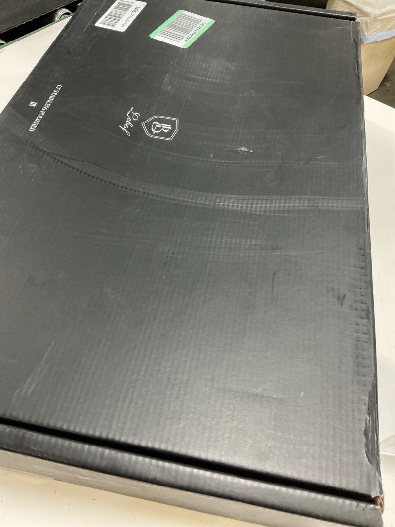 Condition photo showing Good Condition for Lebof 12 Inch Stainless Steel Pan with Lid, 5-Ply Clad Base for Even Heating, 800? Oven Safe Frying 