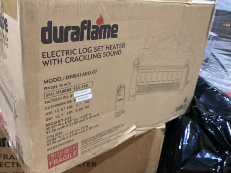 Condition photo showing New/Like New for duraflame Electric Log Set Heater with Crackling Sound - DFI041ARU-07 - Black