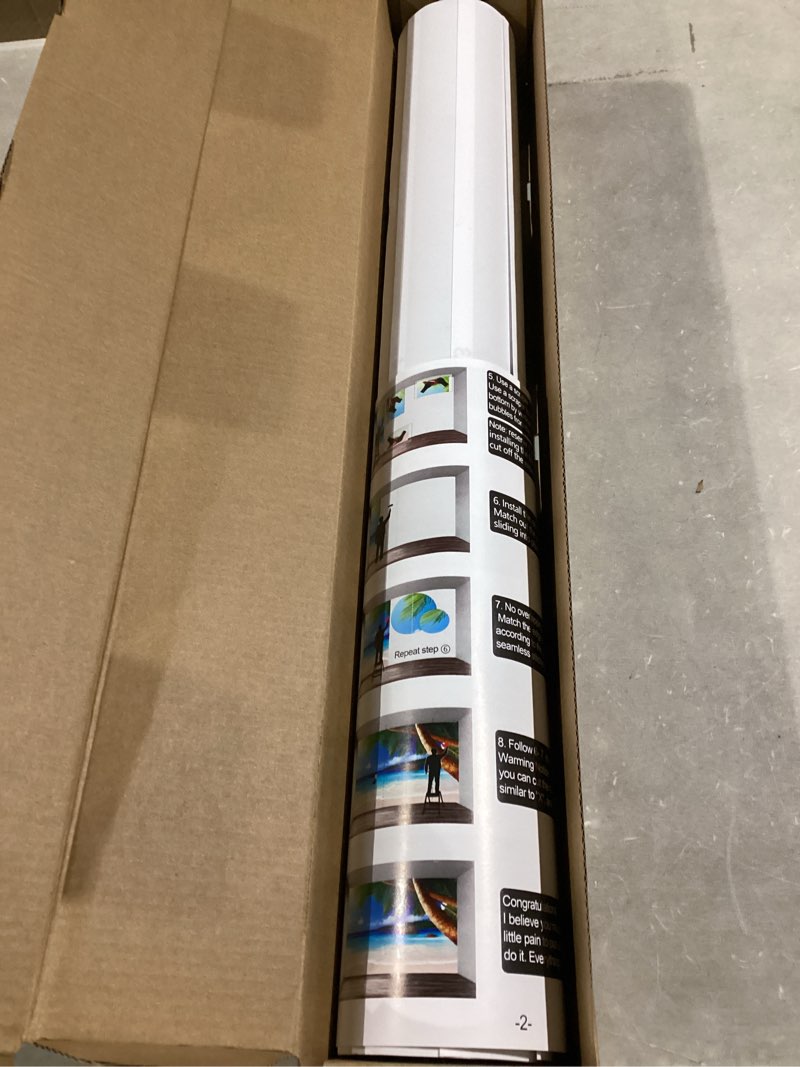 Condition photo showing Good Condition for 3D Visual Dark Grey White Rose Mural Beautiful Viewing Bedroom Decorated with Floral Wallpaper ?Non-self-Adhesive Wall Stickers? White Rose 108" x 75"