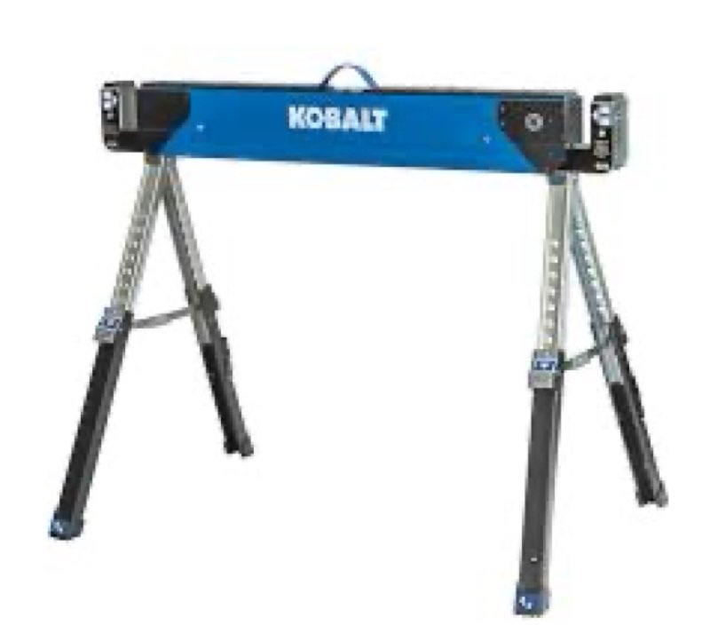 Kobalt 42-in W x 32-in H Adjustable Steel Saw Horse ( 1100-lb Capacity)
