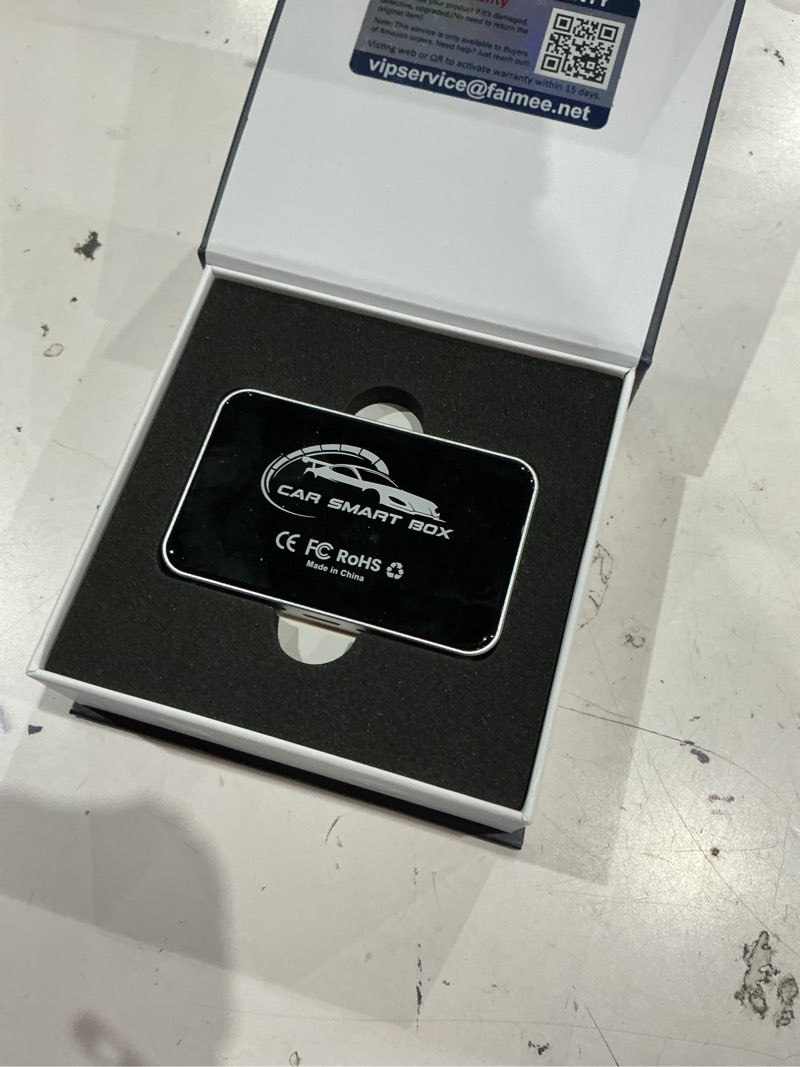 Condition photo showing Good Condition for ai box carplay, 3-in-1 wireless carplay adapter & android auto for oem wired cars, built-in netflix/youtube for streaming, 5.8ghz wifi, convert wired to wireless, plug & play ?4gb ram+32gb rom? black