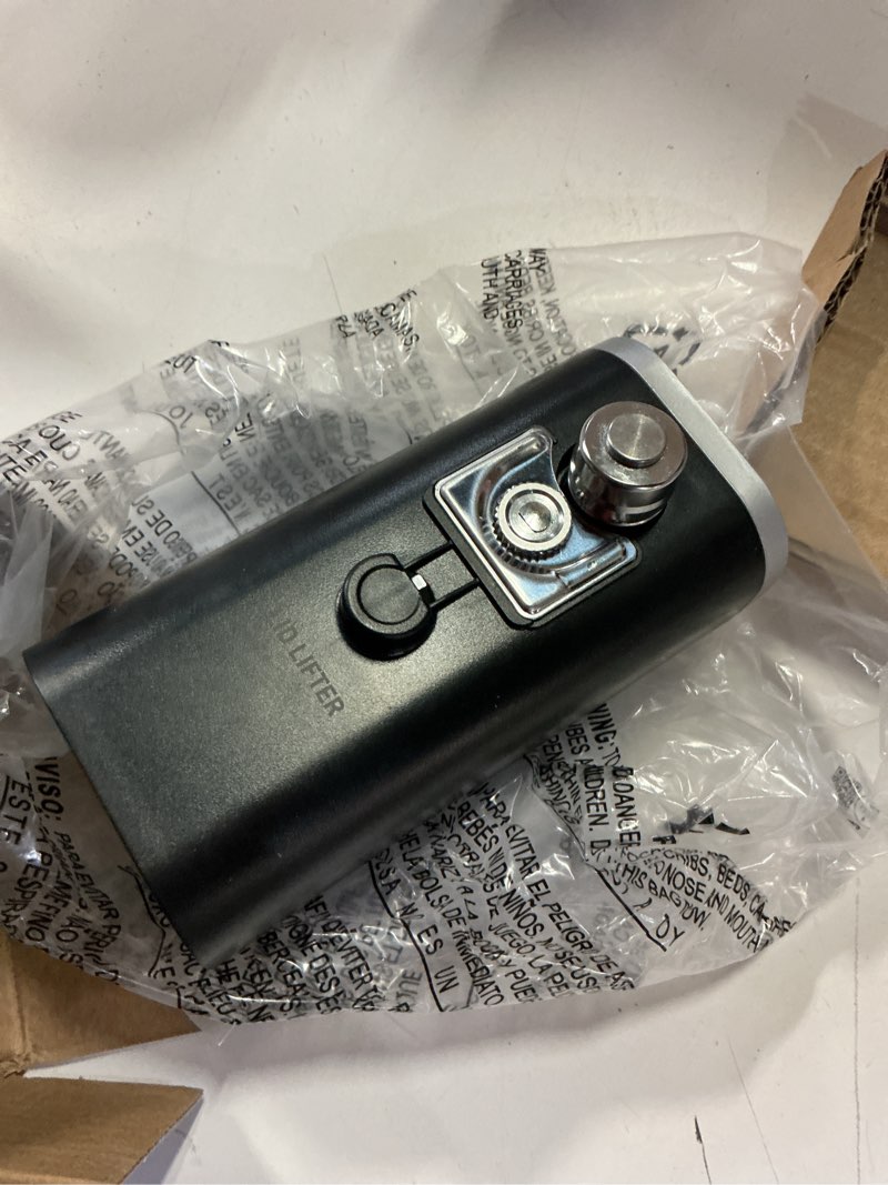 Condition photo showing As Is for proctor silex automatic electric can opener, hands free cordless operation & usb rechargeable, self-aligning, cut smooth touch lid edges, compact and easy to store, black