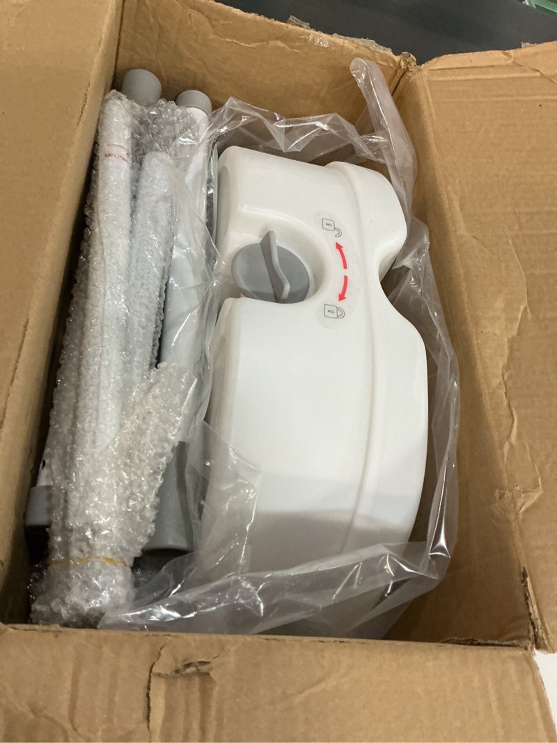 Condition photo showing Good Condition for raised toilet seat with handles for elderly - toilet seat risers for seniors with adjustable padded arms - elevated toilet safety seat for standard or elongated commode