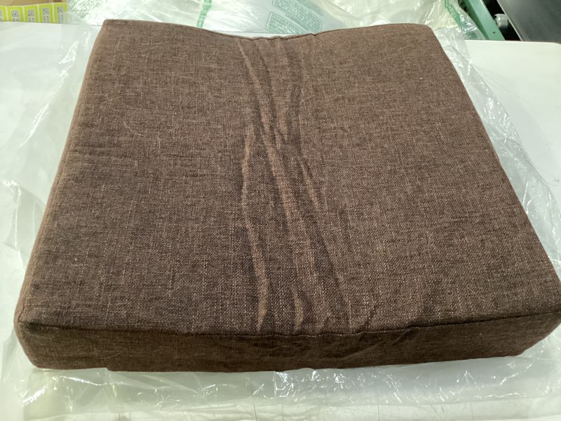 Condition photo showing Good Condition for recliner cushions for elderly 20x20x4 inch thick large recliner seat cushion with a handle square non slip chair pads with washable cover for couch armchair chairs brown 20"x20"x4" brown