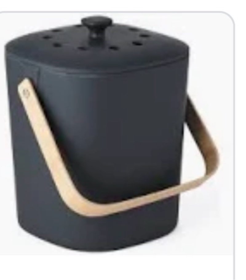 bamboozle countertop compost bin kitchen | 1 gallon | odorless composting bin with filters | indoor 