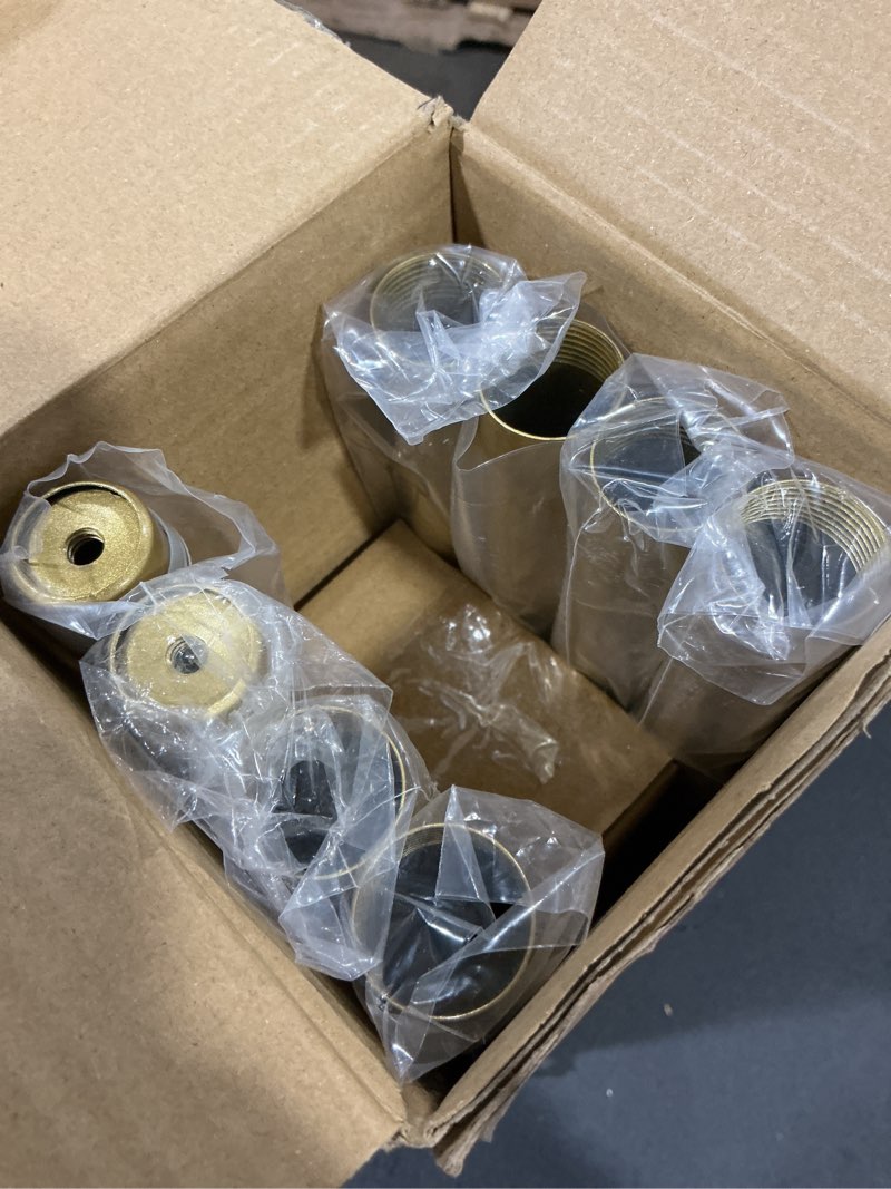 Condition photo showing New/Like New for PORTRES Warm Gold Heavy Duty Curtain Rods for Windows 72 to 144 Inches Adjustable Length 1" Diameter Curtain Rod with Modern Decorative Finials for Outdoor Farmhouse Bedroom Kitchen Living Room 16"-144"|1 Pack Warm Gold