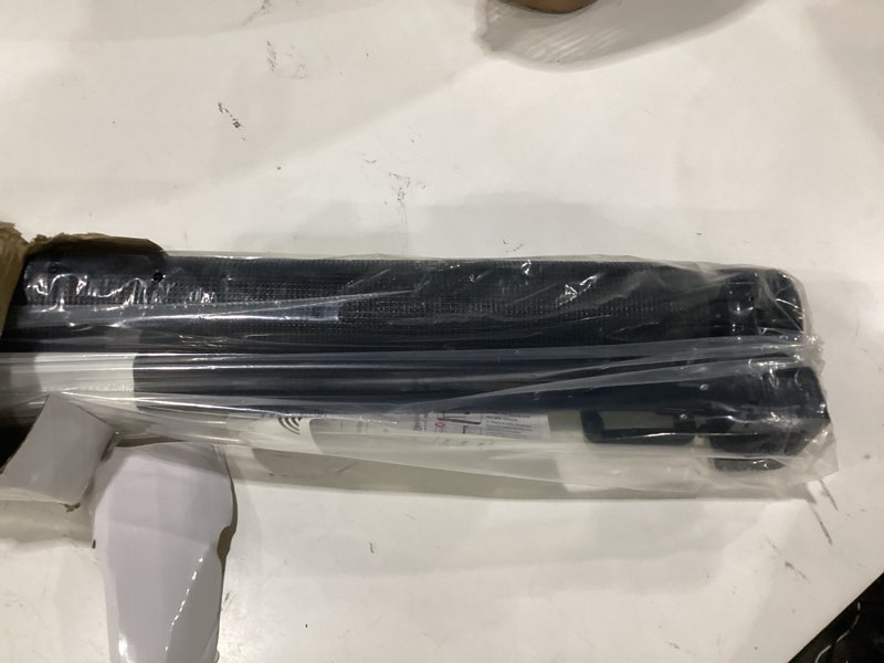 Condition photo showing Good Condition for reinforced 42" tall retractable dog gate, 155" extra long retractable baby gate with support rods - prevent crawling under, indoor/outdoor retractable gate extra tall baby gate retractable fence/black black (42" tall x 155" wide)