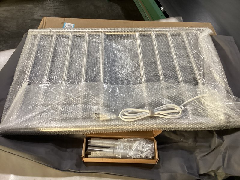 Condition photo showing New/Like New for Electric Towel Rack with Voice Control for Alexa & Google Home,TUYA-Wall-Mounted Bathroom Heating Towel Warmer,Stainless Steel Material,31.5x20.08x4.41in,Plug-in,Brushed,10 Bars Brushed With Wifi 10 Bar