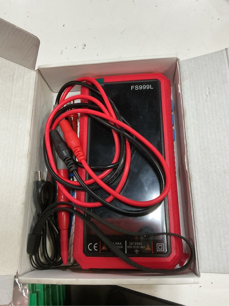 Condition photo showing As Is for proster usb c rechargeable smart multimeter with 5.0 inch color screen - 6000 count smart multi testers, true rms autoranging multimeter, ncv capacitance, cat iii 600v safety digital multimeter 6000 counts smart meter