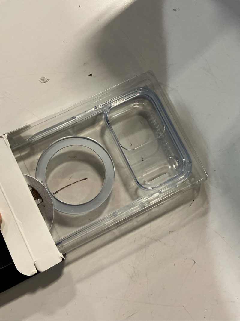 Condition photo showing New/Like New for casekoo clear for iphone 17 pro max case with 360 spin magnetic stand[fit for magsafe][17ft military protection][long-lasting clarity] slim polished frame titanium alloy sturdy stand 6.9", clear for iphone 17 pro max 6.9'' clear