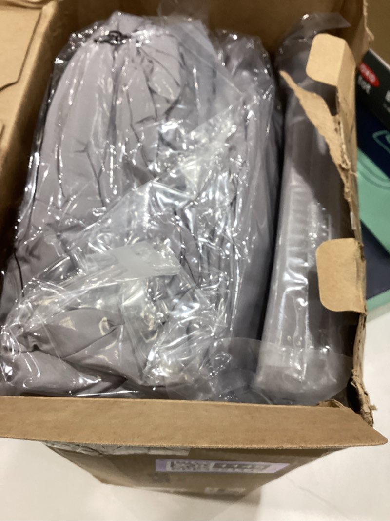 Condition photo showing Good Condition for bedsure king size comforter set - bedding sets king 7 pieces, pintuck bed in a bag grey bed set with comforter, sheets, pillowcases & shams king 01 - grey