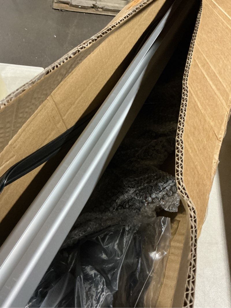 Condition photo showing As Is for 48 inch universal car top roof cross bar luggage cargo rack with 3 kinds clamp silver aluminum