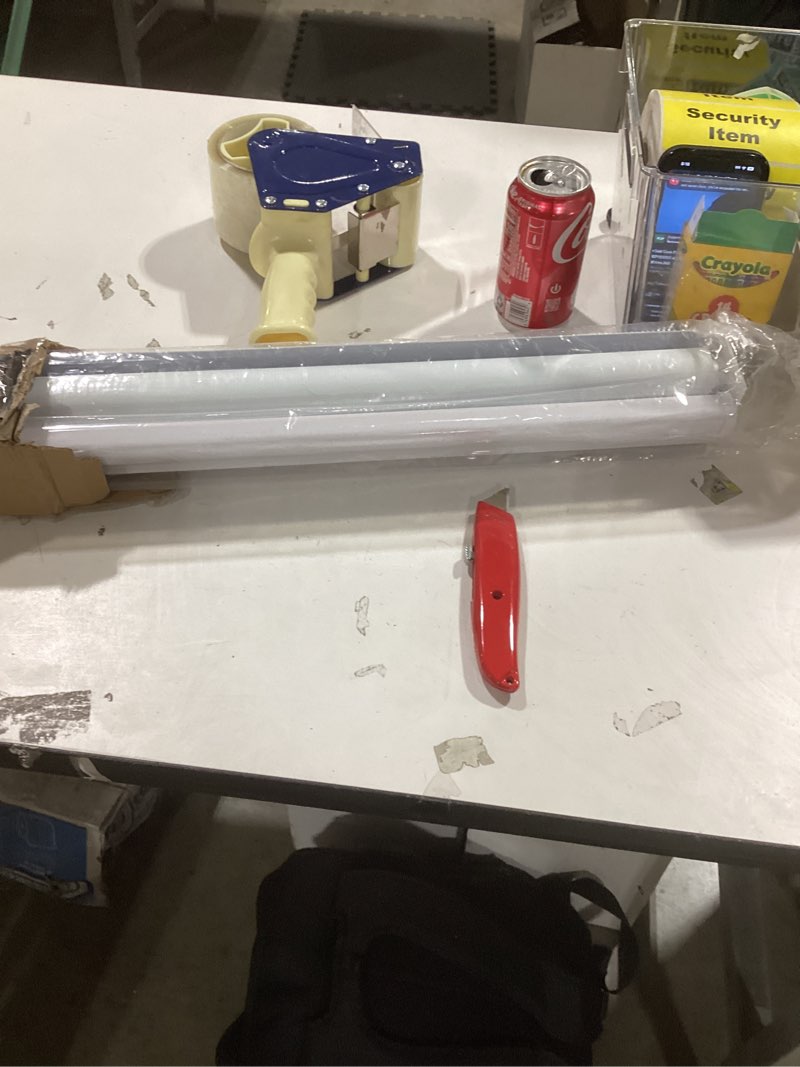 Condition photo showing Good Condition for Joydeco Cordless Zebra Blinds for Windows, Dual Layer Free-Stop Zebra Shades Privacy Light Control for Day and Night, Light Filtering Sheer Blinds for Indoor Windows, Home (35" W X 75" H, White) Off-white 35" W x 75" H Ready Made