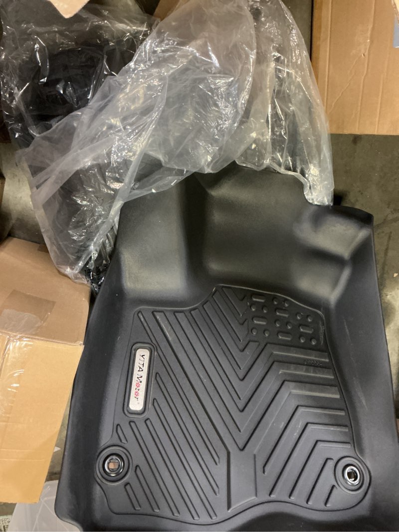 Condition photo showing Good Condition for YITAMOTOR Floor Mats for 2019-2026 Chevrolet Silverado/GMC Sierra 1500 & 2020-2026 Chevy Silverado/GMC Sierra 2500HD/3500HD Crew Cab With Underseat Storage Box Bucket Seat, 1st & 2nd Row, Black 2019-2026 w/ Rear Under Seat Storage Box