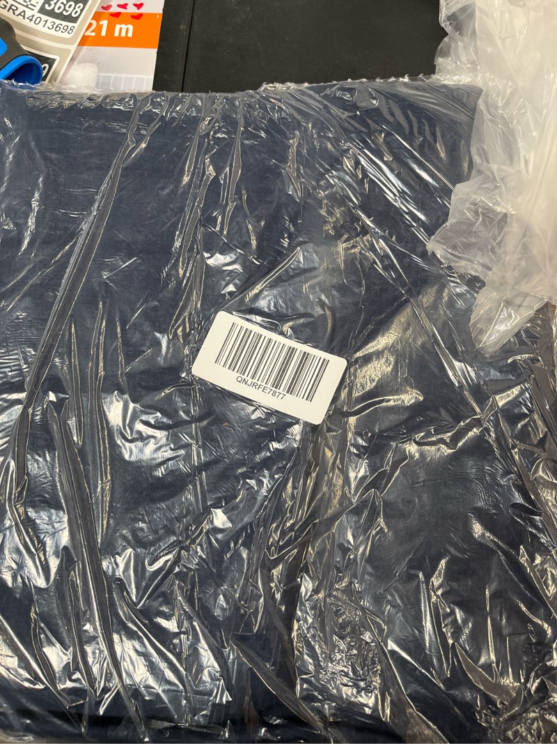 Condition photo showing Good Condition for european linen true blackout curtain, 48x96, navy