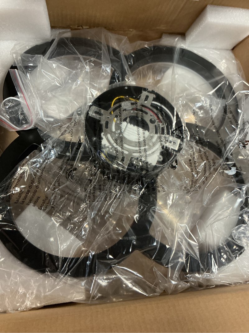 Condition photo showing Good Condition for ftzvrd ceiling fans with lights and remote, flush mount ceiling fan with light, 3000-6500k dimmable modern led ceiling fans, 6 wind speeds, low profile small ceiling fan for bedroom, kitchen, office matte black 18 inch