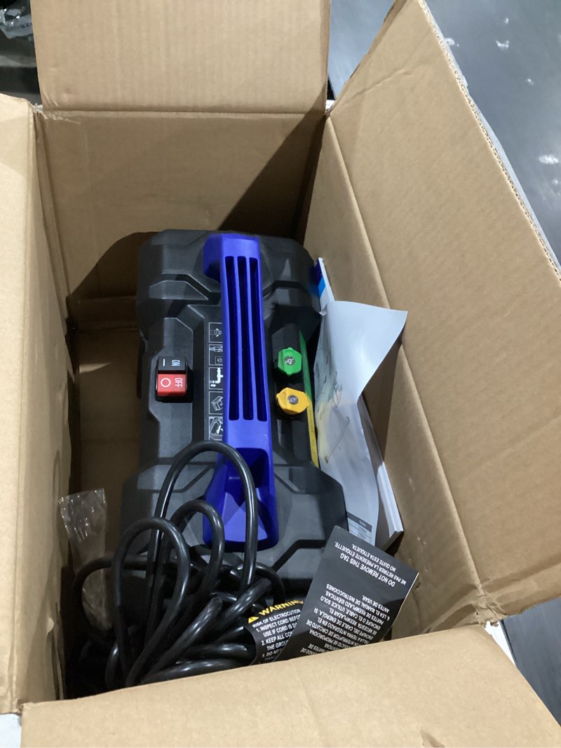 Condition photo showing As Is for Westinghouse ePX3100v Electric Pressure Washer, 2100 Max PSI 1.76 Max GPM, Built-in Carry Handle, Detachable Foam Cannon, Pro-Style Steel Wand, 3-Nozzle Set, for Cars/Fences/Driveways/Home/Patios 2100 Max PSI - Handheld