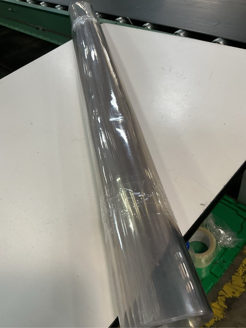Condition photo showing Good Condition for ostepdecor 14 x 24 inch clear table cover protector, 2mm thick clear plastic table cover, waterproof dining table protector, pvc vinyl desk mat pad for coffee, dining, dresser & nightstand tops crystal clear 2mm 14" x 24" (rectangular)