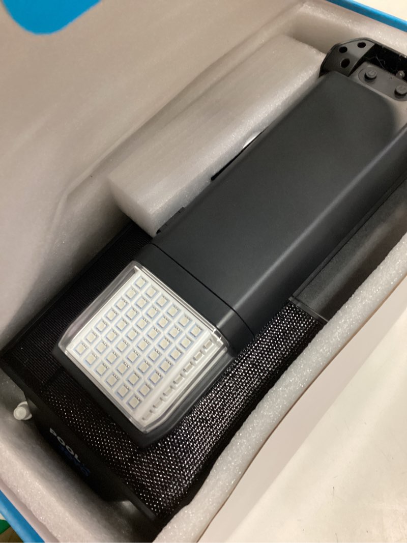 Condition photo showing As Is for solar pool lights only for inground pools with remote, 56 leds brighter 3-sided 180° underwater glow, 10 colors 4 modes, 3 brightness levels, ip68 waterproof?2 pack?
