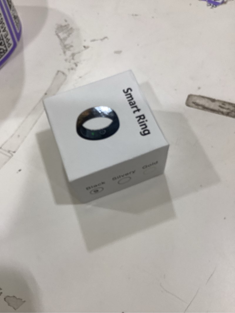 Condition photo showing Good Condition for smart ring for women & men, smart ring healthtracker,heart rate, blood oxygen,sleep monitoring, step counting, ip68 waterproof,remote camera&music control,no app fee for iphone & android(black, #10) 10#
