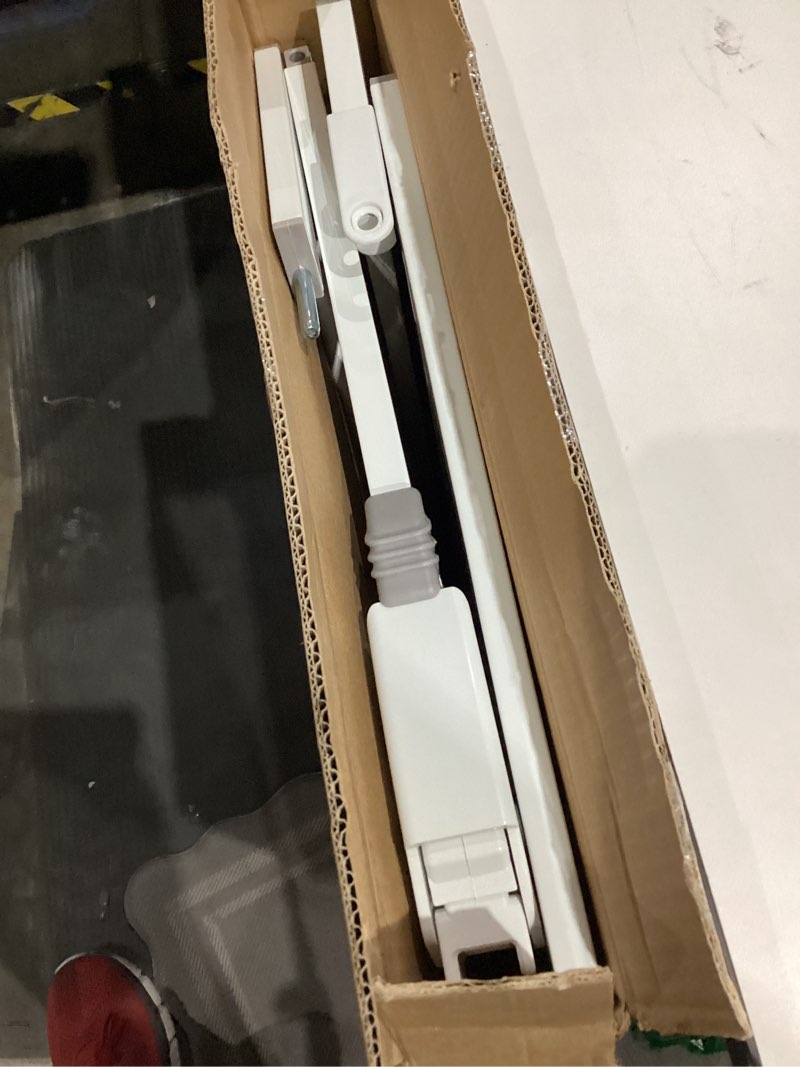 Condition photo showing As Is for Regalo Safety 38" Baby Gate for Doorways & Bottom of Stairs, Pressure Mount Design for Babies, Toddlers & Pets, Tested & Safe for 30 Years, American Designed, American Owned, White White 29-38.5"W x 30"H