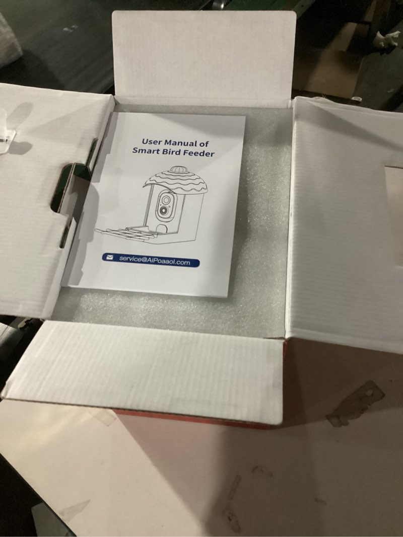 Condition photo showing New/Like New for Smart Bird Feeder with Camera, 2.5K UHD Bird Feeder Camera Solar Powerd, Sensitive AI Identification, Instant Alerts Capture Video, IP66 Waterproof for Outdoor, Ideal Gift, Green