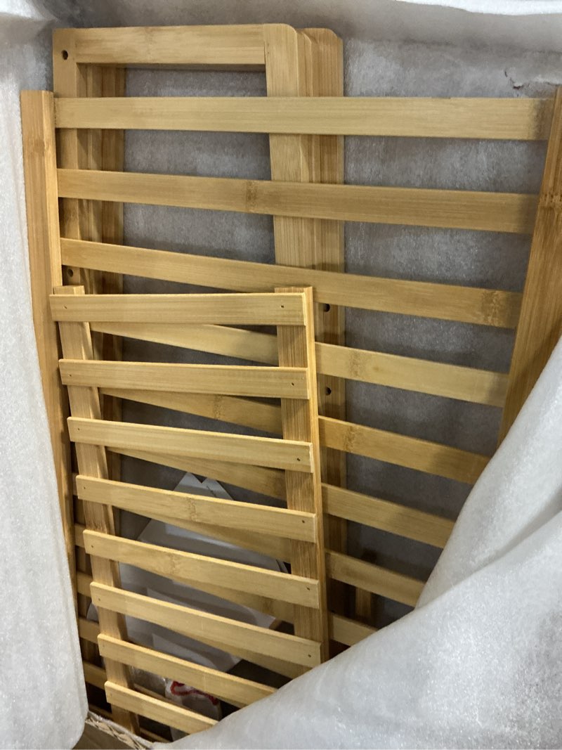 Condition photo showing Good Condition for reliancer bamboo clothing garment rack,free standing clothes coat hanger,closet organizer w/shoe rack,multi-tiered wardrobe storage shelves,clothes hanging racks for hall,living room,bedroom,entryway 43.5 inch