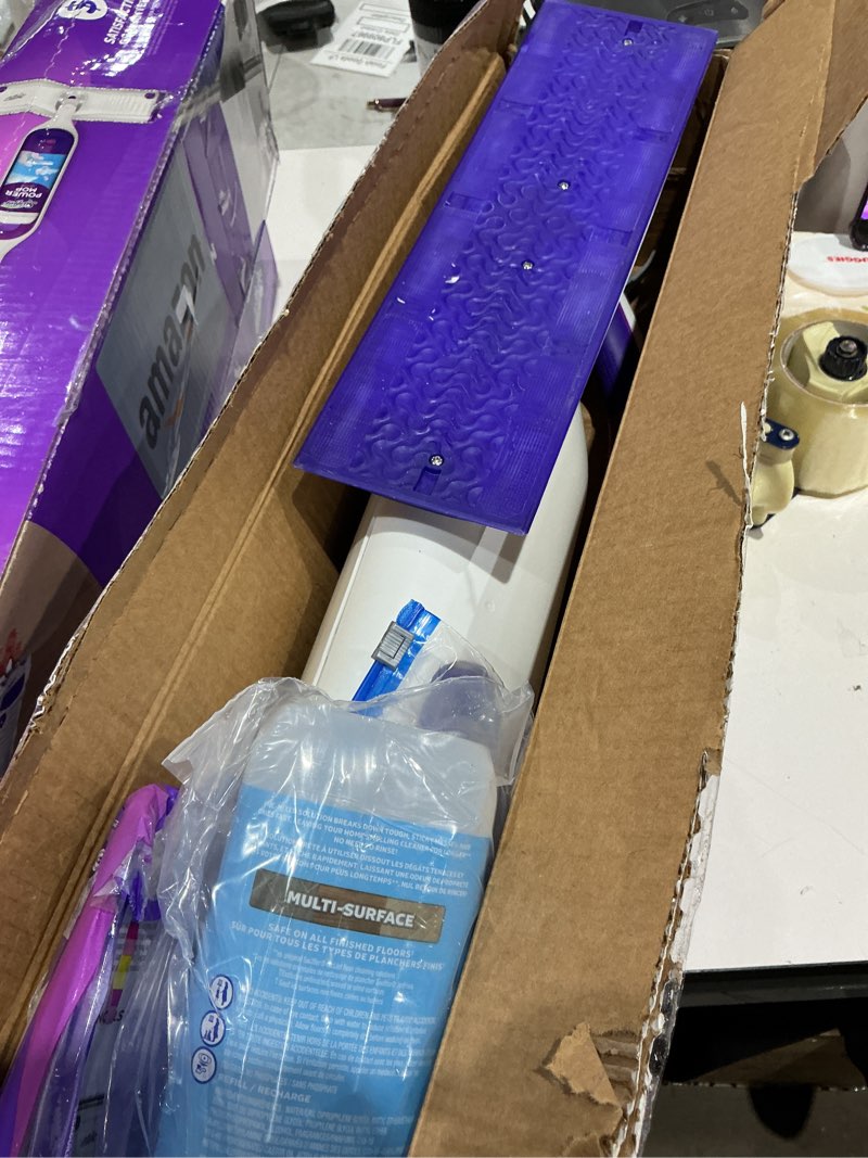 Condition photo showing Good Condition for swiffer power mop multi-surface kit for floor cleaning  fresh scent