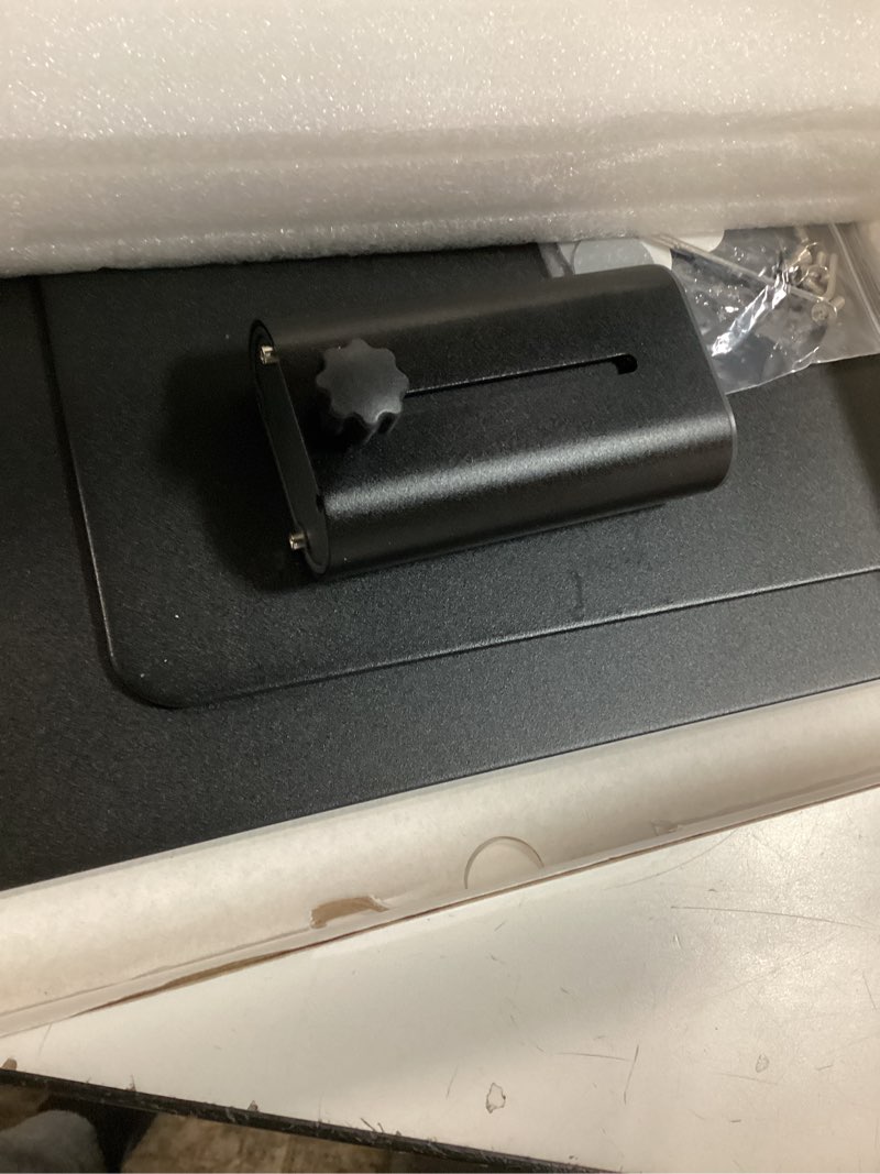 Condition photo showing Good Condition for boyata monitor stand, adjustable monitor riser metal computer stand compatible with tv, pc, laptop, computer, imac, and all screen display-black