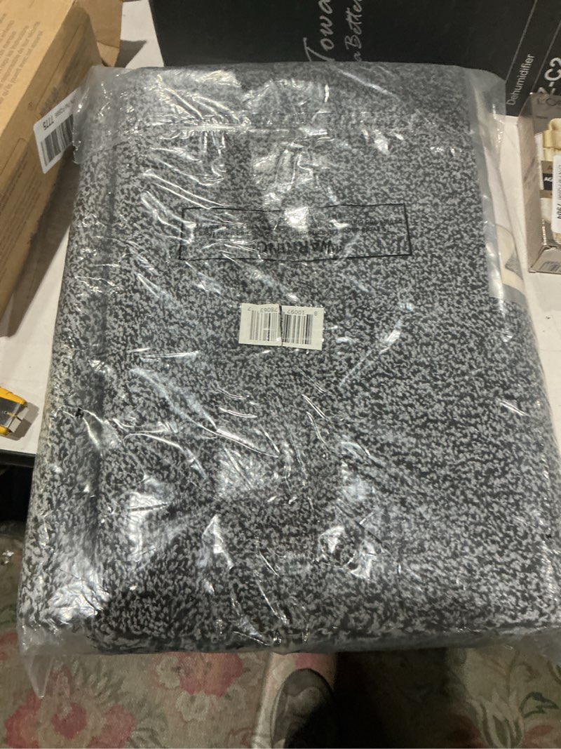 Condition photo showing New/Like New for premium microfiber indoor door mat – 32"x48" washable entry mat, non-slip, waterproof backing, super absorbent, low profile entryway doormat for indoor entrance 32"x48" brown/dark brown fibers