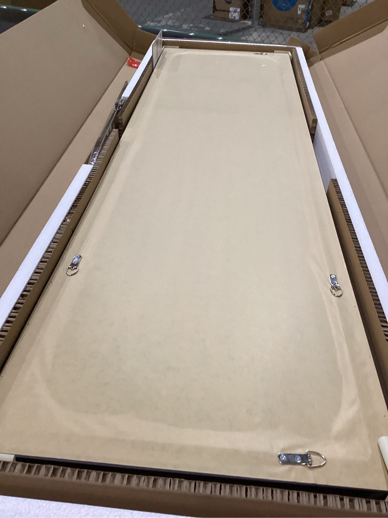 Condition photo showing Good Condition for PexFix Door Mirror 55''×16'' Full Length Mirror Over The Door Hanging Over Door Mirror Space Saving Floor Door Mirror with Black Frame (JJ01412AAF+USAM019)