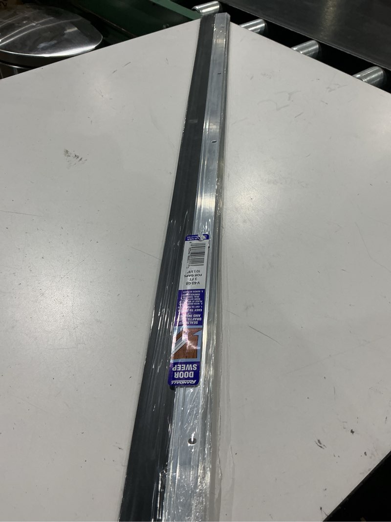 Condition photo showing Good Condition for randall manufacturing v-63-gb - all-season door sweep, heavy duty aluminum, ideal for residential & commercial use, easy installation with heavy rubber seal, ensure comfort and security (36 inches)