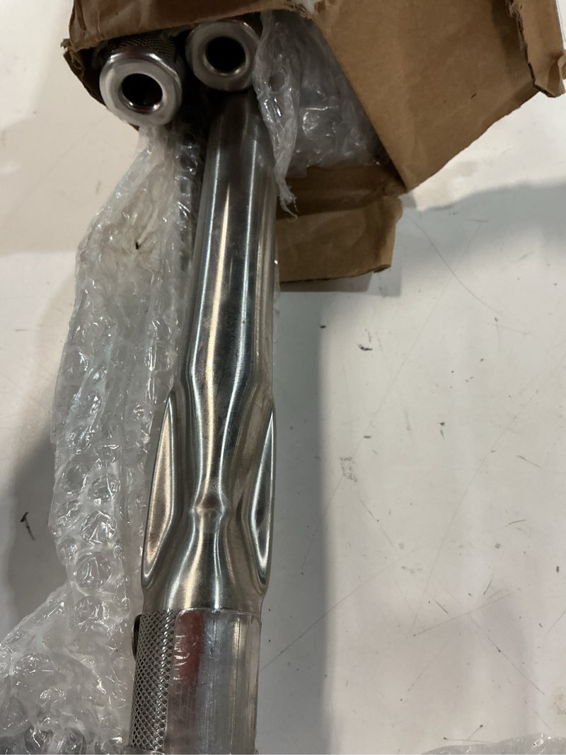 Condition photo showing As Is for grill parts replacement for weber genesis silver b c spirit 310 sidecontrol | 28.1 in stainless burner and 22.5 in flavorizer bars for weber spirit e310 side control, platinum b/c weber 900 grills 28.125" 7508 + 22.51" 7537