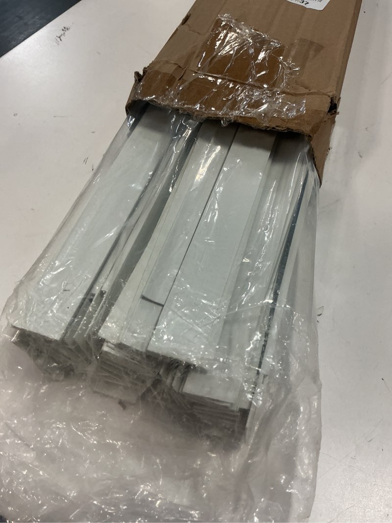 Condition photo showing As Is for landical 60 pcs ceiling grid cover kit include 38 main parts 22 wall parts 1 inch x 2 ft grid and seam covers white drop for basement bathroom kitchen