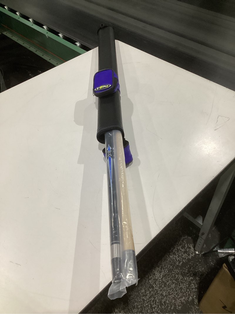 Condition photo showing Good Condition for tai ba cues 2-piece pool cue stick + hard case, 13mm tip, 58", hardwood canadian maple professional billiard pool cue stick 18,19,20,21,22 oz pool stick (selectable)-blue, black, red, gray, green blue s3+ case + 3 accessories 21 ounce