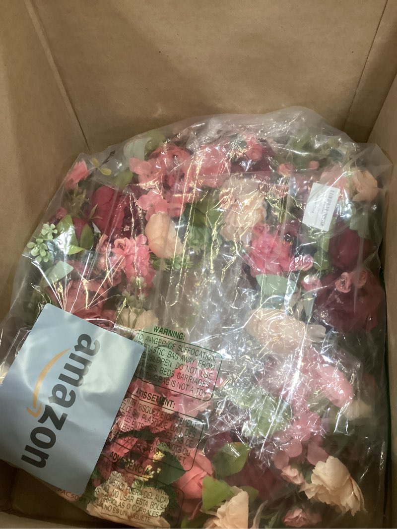 Condition photo showing Good Condition for Peony Wreaths 24 Inch Large Spring Wreaths for Front Door Outdoor Summer Wreath Lush Handmade Front Door Outside