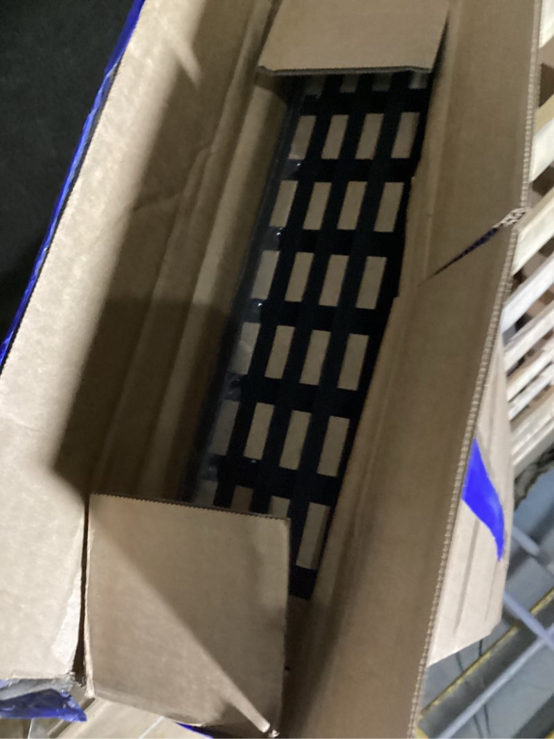 Condition photo showing Good Condition for neatiease wood slat wall panels, 4-piece 96" x 12.6", soundproof & noise cancelling, acoustic wall panels (black)