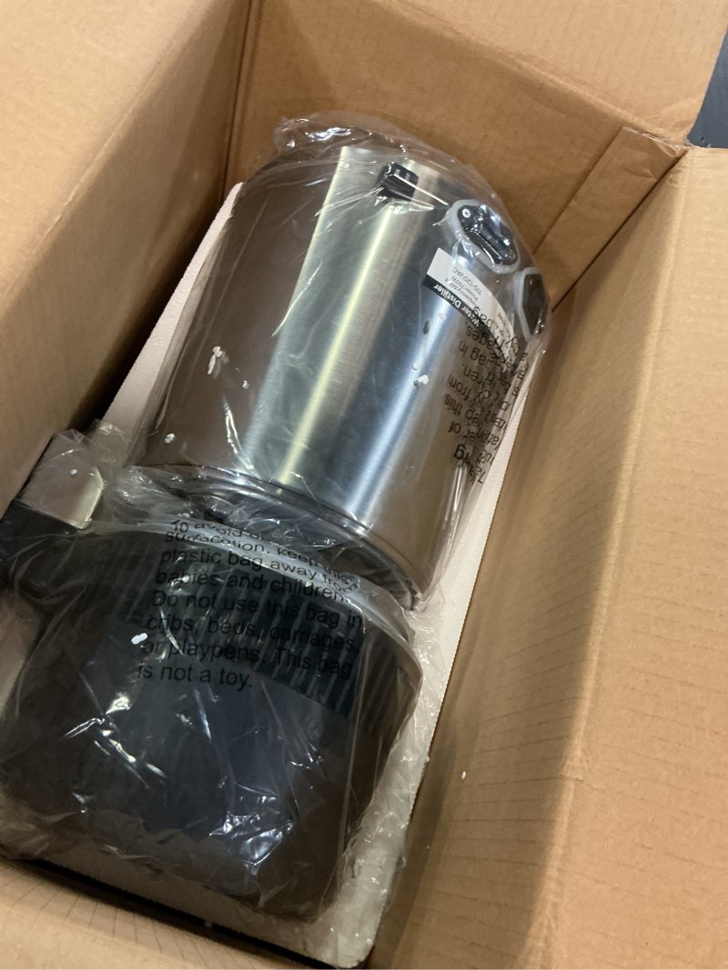 Condition photo showing New/Like New for garveehome water distillers for home countertop, 1 gal/4 l stainless steel distilled water machine with glass container, 750w desktop drinking purifier filter distilling kit, silver