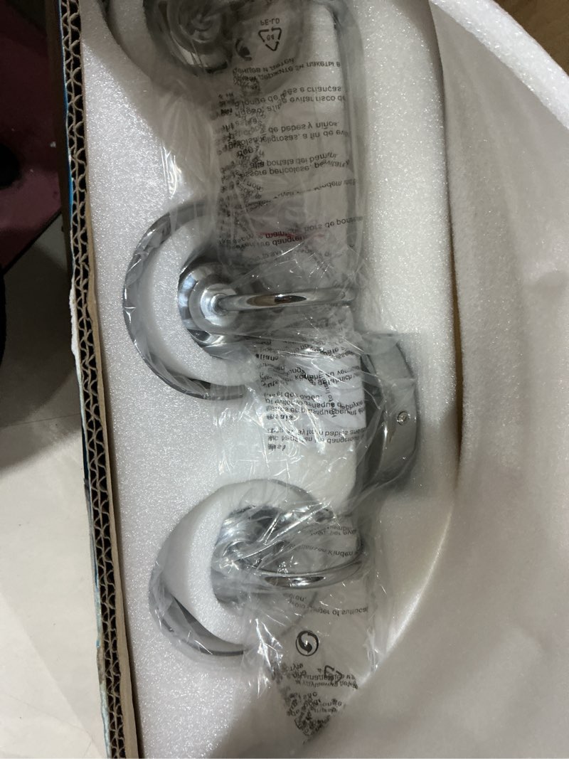 Condition photo showing Good Condition for phixart 4 lights 24" bathroom vanity light fixtures, chrome traditional classic vanity light with clear glass, bathroom lighting fixtures over mirror chrome 4lights