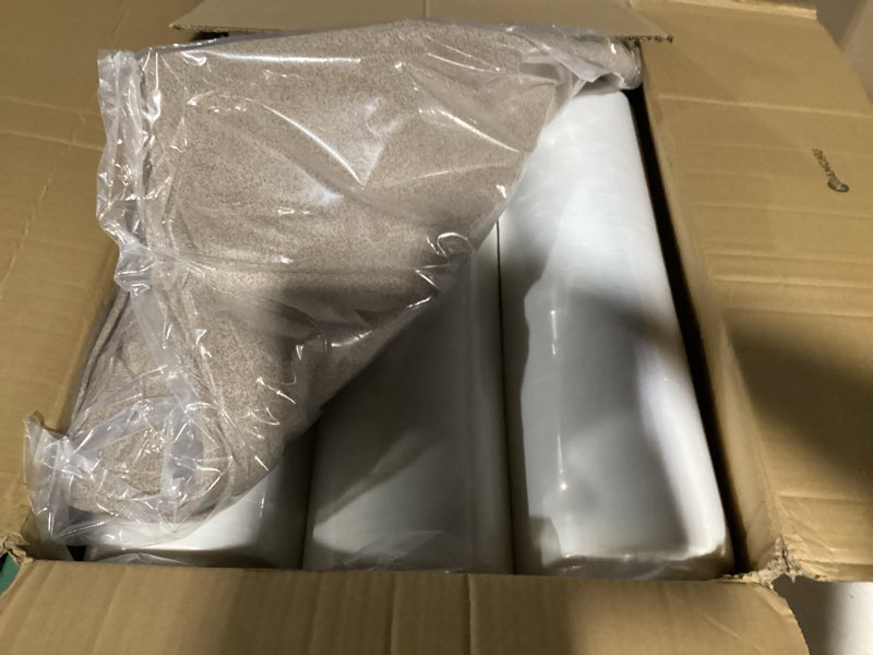 Condition photo showing New/Like New for nuanchu 2 sets rv dinette seats cushions replacement with 42d foam includes 2 booth seats and 2 backrests replacement camper cushions for rv dinette trailer bed, oatmeal(40 inch)