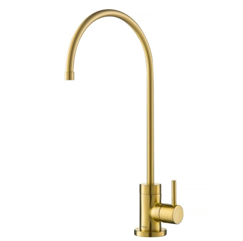 KRAUS Purita 100% Lead-Free Kitchen Water Filter Faucet in Brushed Brass