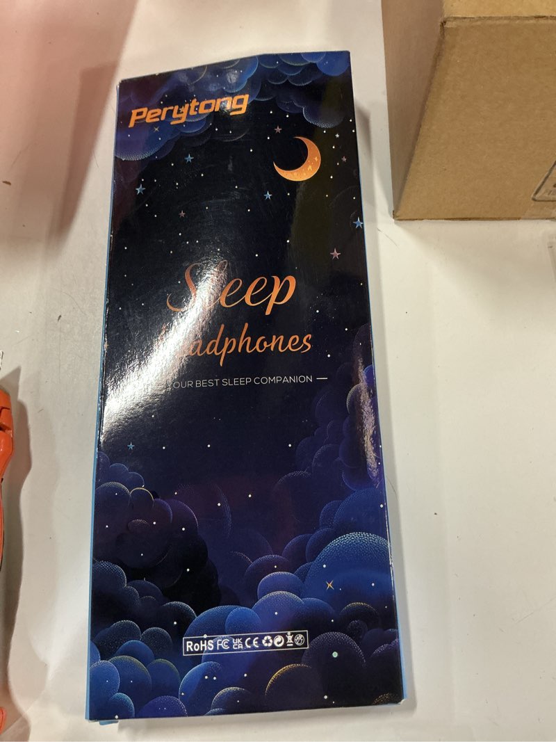 Condition photo showing Good Condition for Perytong Sleep Headphones Wireless, Bluetooth Sports Headband Headphones with Ultra-Thin HD Stereo Speakers Perfect for Sleeping,Workout,Jogging,Yoga,Insomnia, Air Travel, Meditation (Grey)
