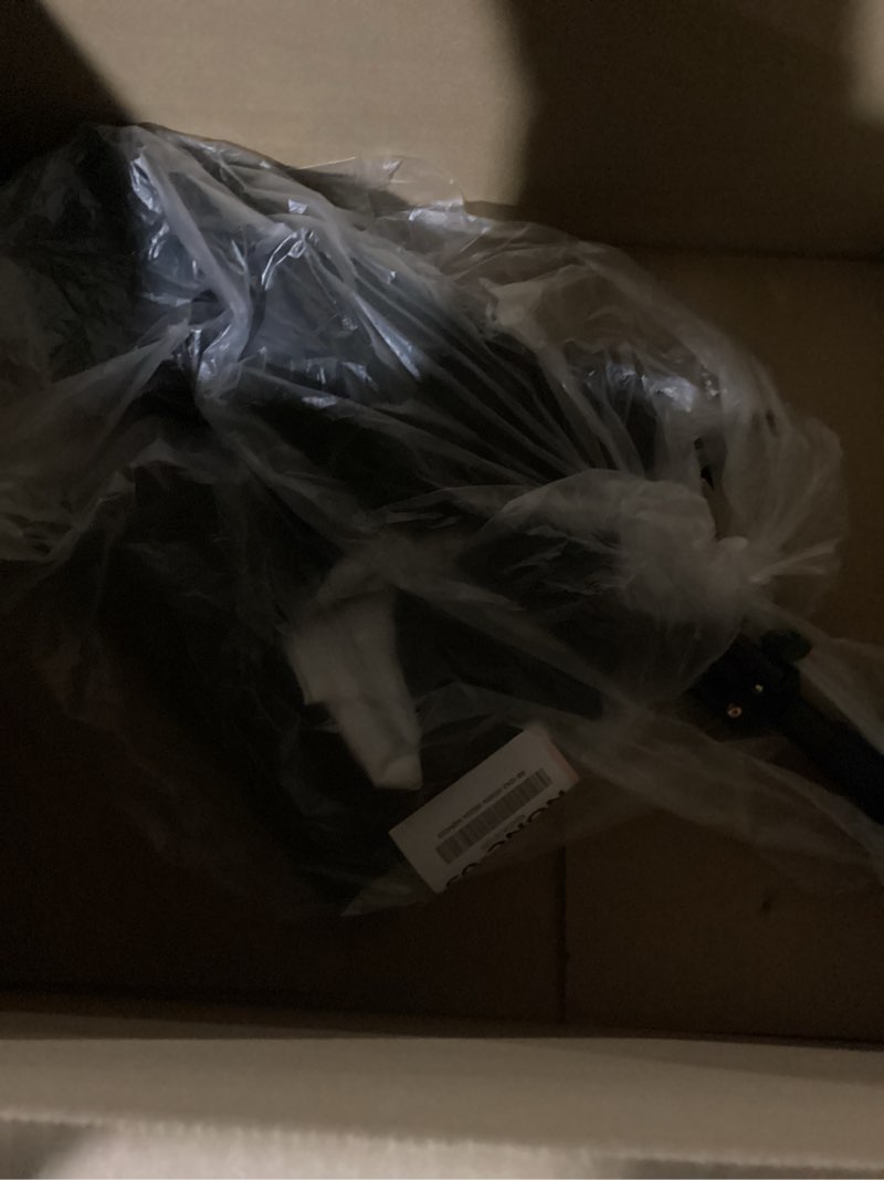 Condition photo showing As Is for Black White Backdrop Screen with Stand Kit 5x6.5ft for Photo Video Studio, 2-in-1 Revisible Black Backdrop White Screen with T-Shaped Photography Background Support Stand and 5 Clamps Black White 5x6.5ft