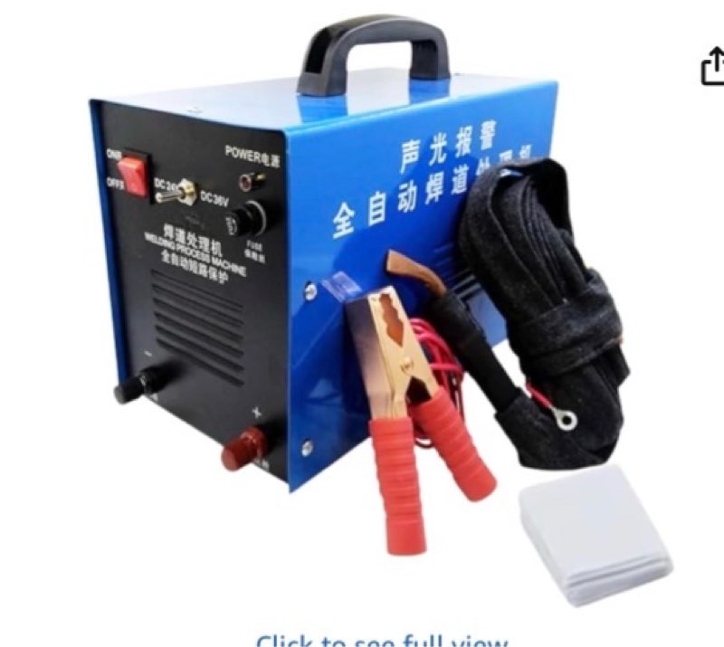 Weld Bead Cleaning Machine, Automatic Stainless Steel Weld Cleaning Machine, Tig Weld Seam Removal Tool, Weld Joint Cleaner Processing Tool (110V, US Plug) 