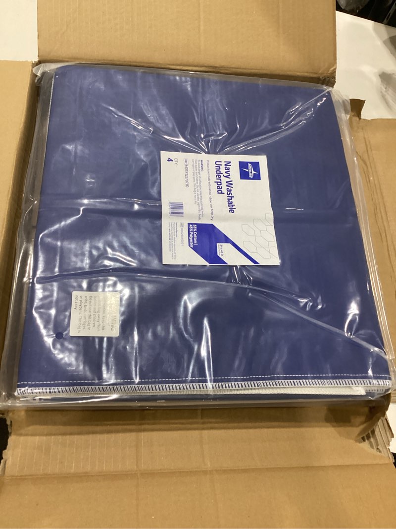Condition photo showing Good Condition for medline washable bed pads for incontinence, large 34 x 36 inch reusable underpads, 4 pack, pee pads for dogs, adults, kids and baby, pink sofnit 300, not exact