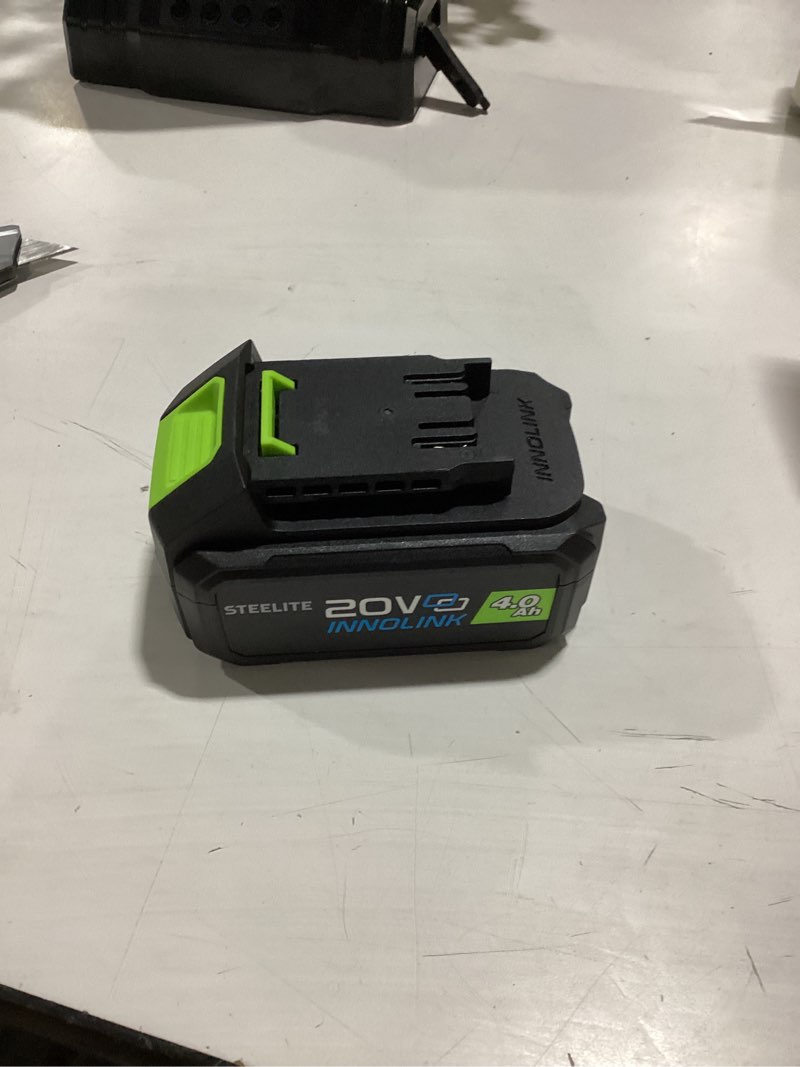 Condition photo showing As Is for steelite 21v 4.0ah lithium ion battery pack