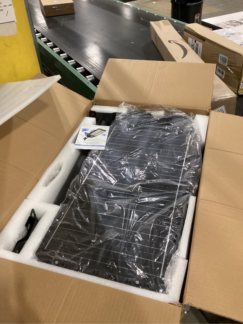 Condition photo showing Good Condition for Deepn Solar Street Lights Outdoor, 9000W Solar Parking Lot Lights, 360000 Lumens Solar Lights Outdoor, IP67 Waterproof Dusk to Dawn Motion Sensor Outdoor Lights for Yard with Remote Control