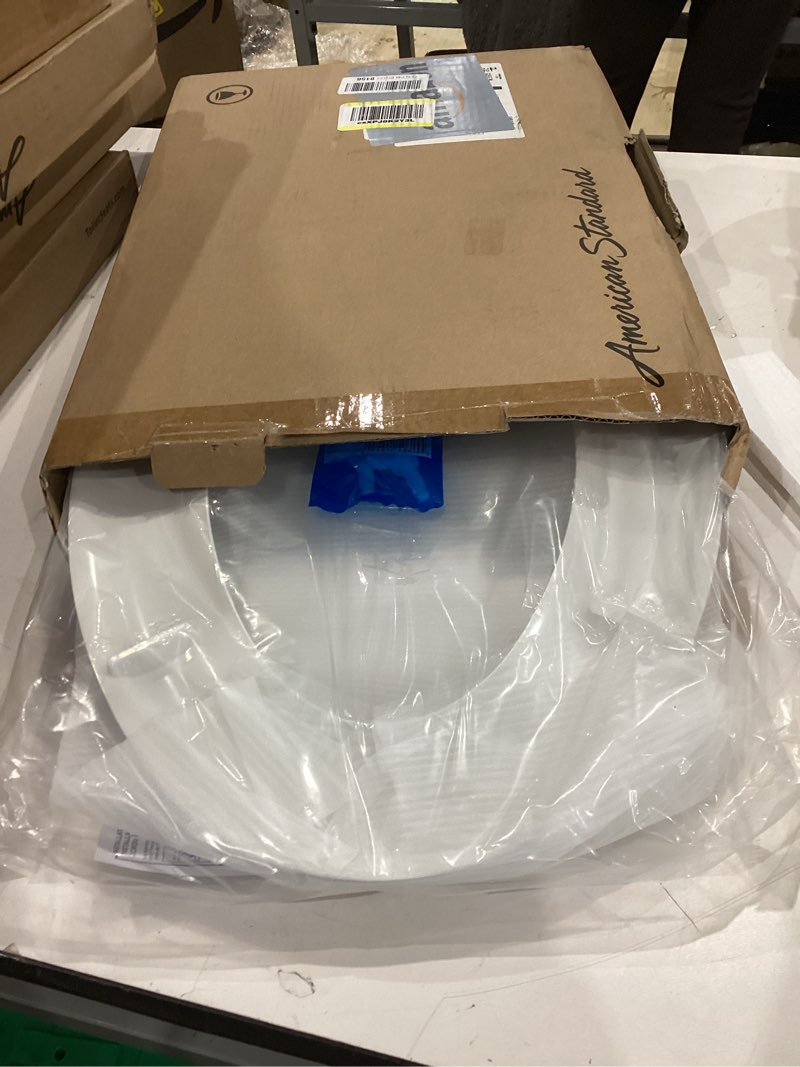 Condition photo showing New/Like New for american standard 5503a00b.020 transitional elongated toilet seat soft close, white elongated front